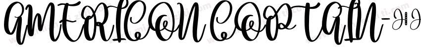AMERICON COPTAIN字体转换